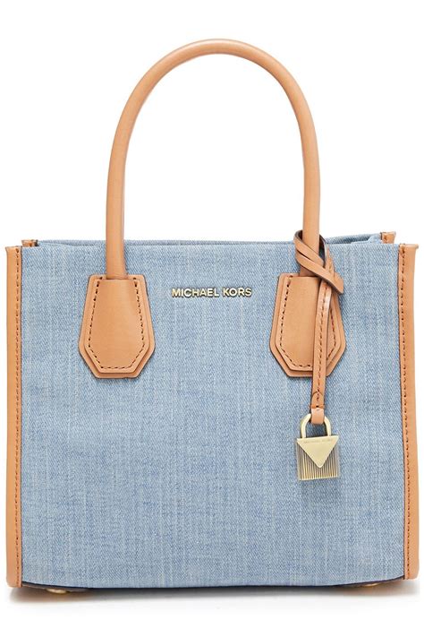 michael kors denim shoulder bag